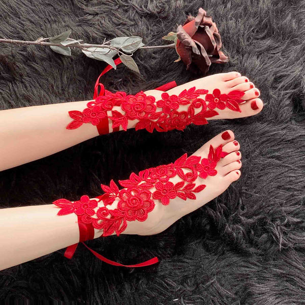 T-1022 Romantic lace cutout decorative socks