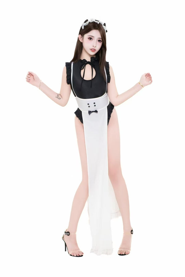 T-1688 Anime Cosplay Maid Long Dress - Pure Desire, Cute and Sexy Costume