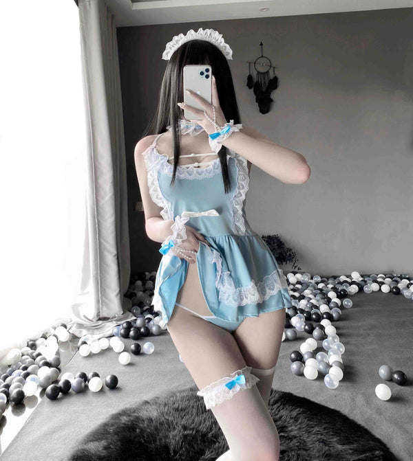 T-2451  Uniform seduction cosplay home sexy maid outfit